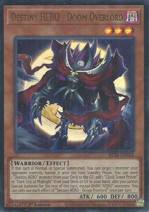 Destiny HERO - Doom Overlord (BETB-EN022) Ultra Rare - Beyond the Brave