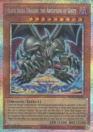 Black Skull Dragon, the Archfiend of Unity (BETB-EN026) Starlight Rare - Beyond the Brave