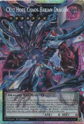 CXyz Hope Chaos Barian Dragon (Starlight Rare) (Extended Art) (BETB-EN044) Starlight Rare - Beyond the Brave