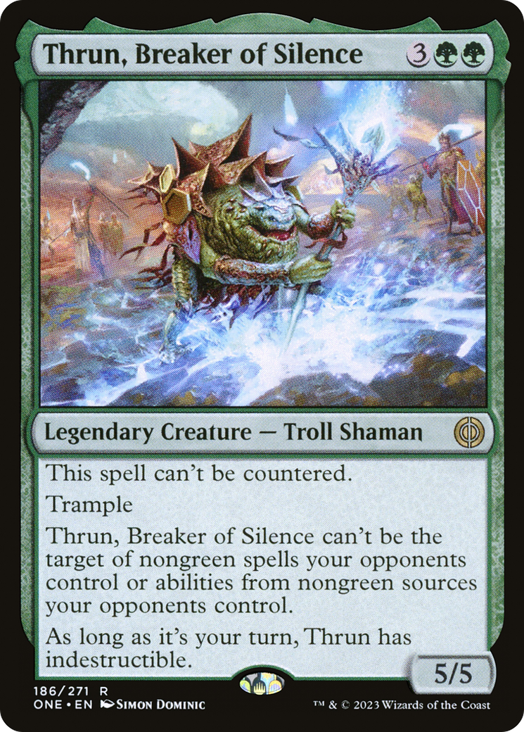 Thrun, Breaker of Silence [Phyrexia: All Will Be One Prerelease Promos] - Magic: The Gathering - Card Brawlers | Quebec | Canada |