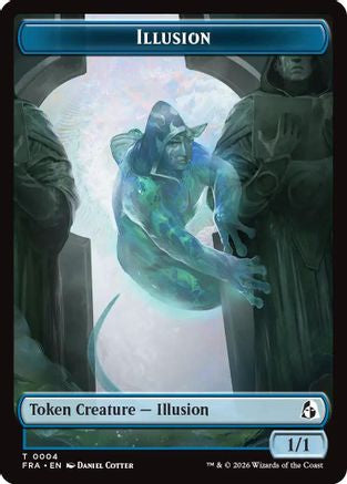 Illusion // Jace Double-Sided Token (FRA-4 // 5) - Reality Fracture Foil - Wizards of the Coast - Card Brawlers | Quebec | Canada |