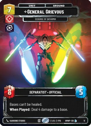General Grievous - Scourge of Dathomir (11) - Homeworlds Weekly Play Promos
