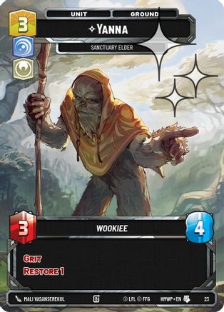 Yanna - Sanctuary Elder (Foil) (23) - Homeworlds Weekly Play Promos Foil
