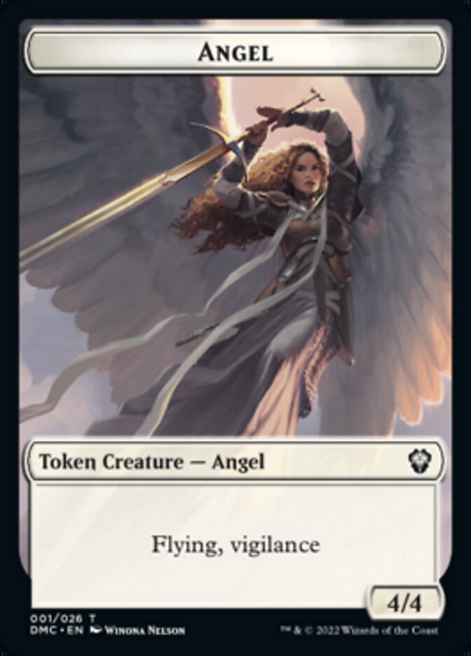 Angel Token [Dominaria United Commander Tokens] - Magic: The Gathering - Card Brawlers | Quebec | Canada |