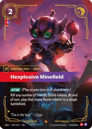 Hexplosive Minefield (142/167) - Radiance Foil
