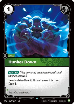 Hunker Down (034/167) - Radiance Foil