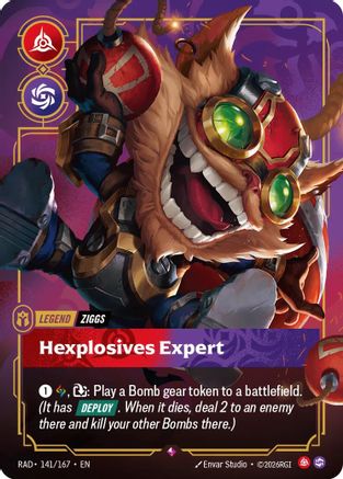 Ziggs, Hexplosives Expert (141/167) - Radiance Foil