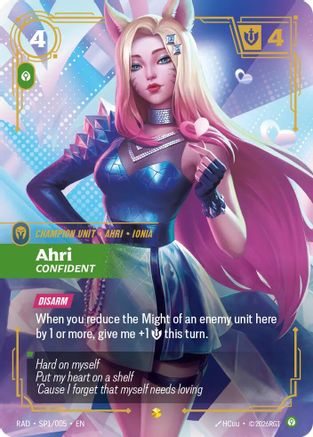 Ahri, Confident (SP) (SP1/005) - Radiance Foil