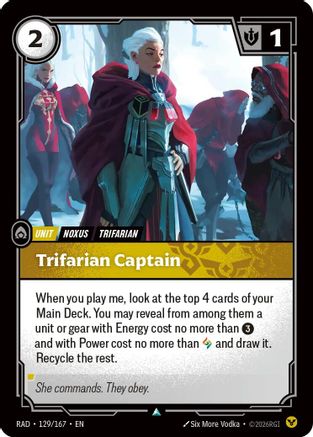 Trifarian Captain (129/167) - Radiance Foil