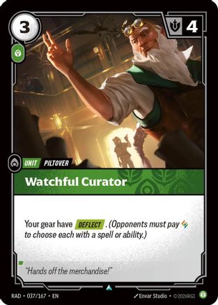 Watchful Curator (037/167) - Radiance Foil - Card Brawlers - Card Brawlers | Quebec | Canada |
