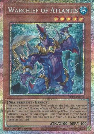 Warchief of Atlantis (BETB-EN014) Starlight Rare - Beyond the Brave