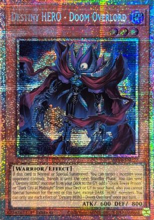 Destiny HERO - Doom Overlord (BETB-EN022) Starlight Rare - Beyond the Brave