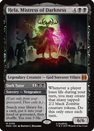 Hela, Mistress of Darkness (MDD-106) - Marvel: Darkhold Destiny Foil