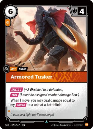 Armored Tusker (078/167) - Radiance Foil