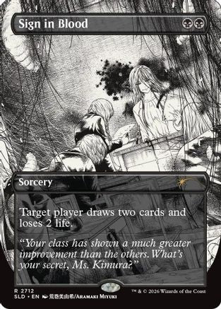 Sign in Blood (SLD-2712) - Secret Lair Drop Series Foil - Wizards of the Coast - Card Brawlers | Quebec | Canada |