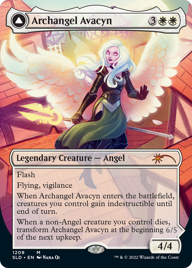 Archangel Avacyn // Avacyn, the Purifier (Display Commander) (Borderless) [Secret Lair: From Cute to Brute] - Magic: The Gathering - Card Brawlers | Quebec | Canada |