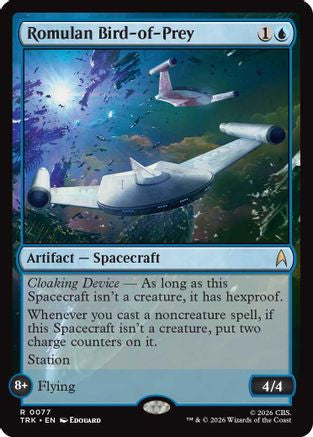 Romulan Bird-of-Prey (TRK-077) - Star Trek Foil