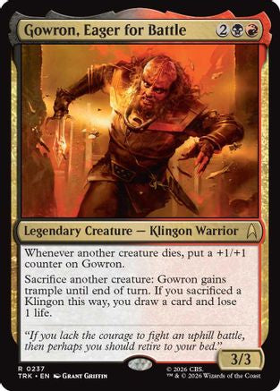 Gowron, Eager for Battle (TRK-237) - Star Trek