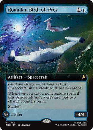 Romulan Bird-of-Prey (Extended Art) (TRK-452) - Star Trek Foil