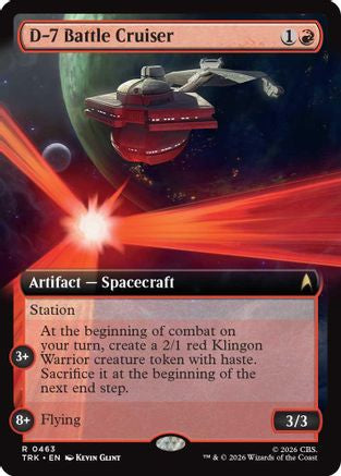 D-7 Battle Cruiser (Extended Art) (TRK-463) - Star Trek