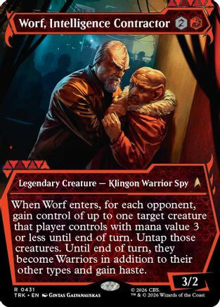 Worf, Intelligence Contractor (Showcase) (TRK-431) - Star Trek