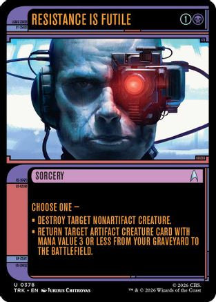 Resistance Is Futile (Showcase) (TRK-378) - Star Trek Foil