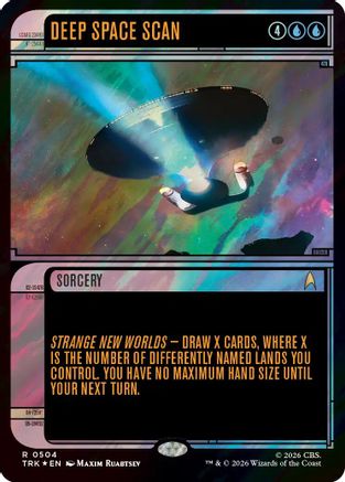 Deep Space Scan (Showcase) (Surge Foil) (TRK-504) - Star Trek Foil