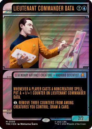 Lieutenant Commander Data (Showcase) (Surge Foil) (TRK-505) - Star Trek Foil
