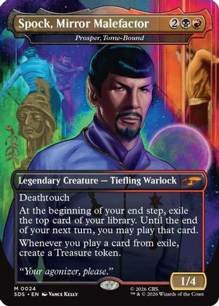 Spock, Mirror Malefactor - Prosper, Tome-Bound (Borderless) (SDS-024) - Star Trek: Stardates