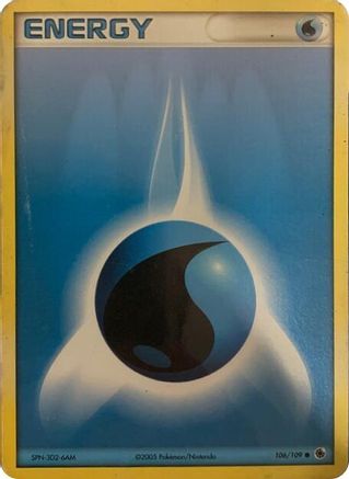 Water Energy - 106/109 (2005 No E Reader)/109) [Deck Exclusives]