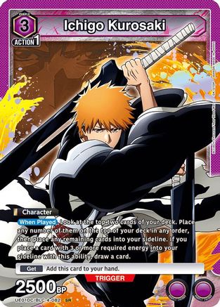Ichigo Kurosaki (082) (UE01DC/BLC-4-082) - UE10DC Bleach Thousand Year Blood War Advanced Deck Foil