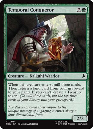 Temporal Conqueror (TRK-219) - Star Trek Foil - Wizards of the Coast - Card Brawlers | Quebec | Canada |