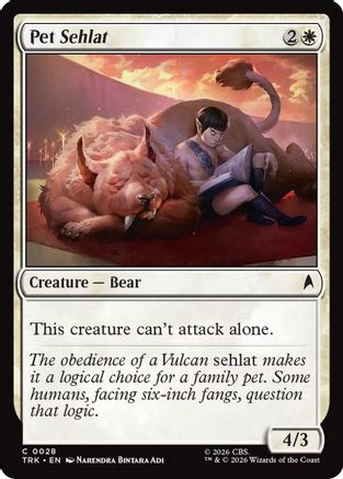 Pet Sehlat (TRK-028) - Star Trek Foil - Wizards of the Coast - Card Brawlers | Quebec | Canada |