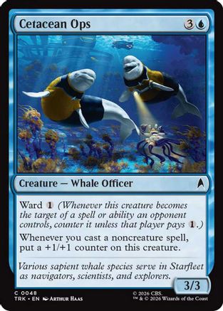 Cetacean Ops (TRK-048) - Star Trek Foil - Wizards of the Coast - Card Brawlers | Quebec | Canada |