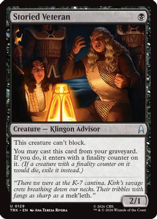 Storied Veteran (TRK-129) - Star Trek - Wizards of the Coast - Card Brawlers | Quebec | Canada |