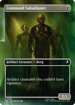 Command Subadjunct (Borderless) (TRK-341) - Star Trek - Wizards of the Coast - Card Brawlers | Quebec | Canada |
