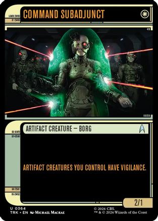 Command Subadjunct (Showcase) (TRK-364) - Star Trek - Wizards of the Coast - Card Brawlers | Quebec | Canada |