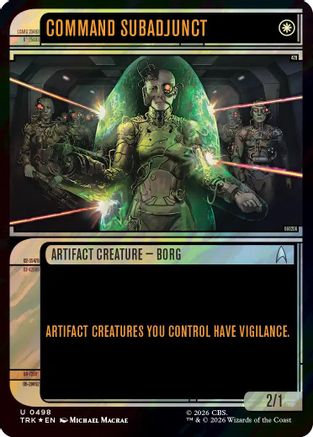 Command Subadjunct (Showcase) (Surge Foil) (TRK-498) - Star Trek Foil - Wizards of the Coast - Card Brawlers | Quebec | Canada |