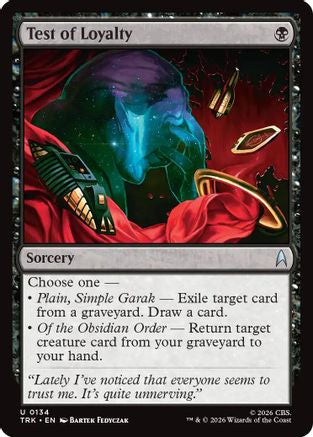 Test of Loyalty (TRK-134) - Star Trek Foil - Wizards of the Coast - Card Brawlers | Quebec | Canada |