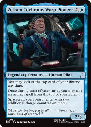 Zephram Cochrane, Warp Pioneer (TRK-090) - Star Trek Foil - Wizards of the Coast - Card Brawlers | Quebec | Canada |