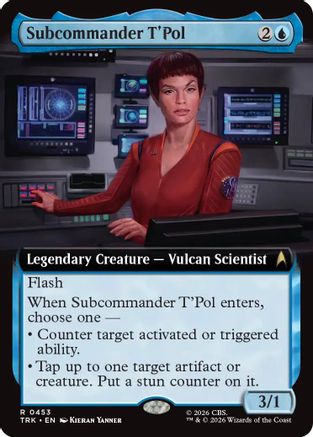 Subcommander T'Pol (Extended Art) (TRK-453) - Star Trek - Wizards of the Coast - Card Brawlers | Quebec | Canada |
