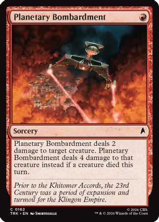 Planetary Bombardment (TRK-162) - Star Trek - Wizards of the Coast - Card Brawlers | Quebec | Canada |