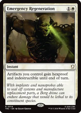 Emergency Regeneration (Surge Foil) (TRC-014) - Commander: Star Trek Foil - Wizards of the Coast - Card Brawlers | Quebec | Canada |