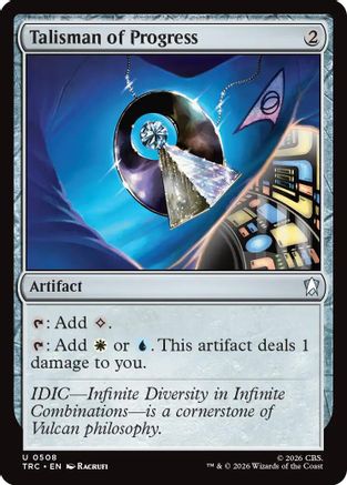 Talisman of Progress (Surge Foil) (TRC-508) - Commander: Star Trek Foil - Wizards of the Coast - Card Brawlers | Quebec | Canada |