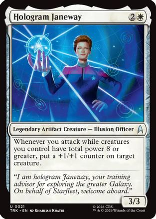 Hologram Janeway (TRK-021) - Star Trek Foil - Wizards of the Coast - Card Brawlers | Quebec | Canada |