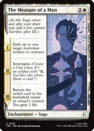 The Measure of a Man (TRK-023) - Star Trek Foil - Wizards of the Coast - Card Brawlers | Quebec | Canada |