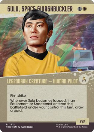Sulu, Space Swashbuckler (Showcase) (Surge Foil) (TRK-531) - Star Trek Foil - Wizards of the Coast - Card Brawlers | Quebec | Canada |