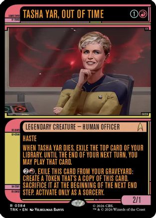 Tasha Yar, Out of Time (Showcase) (TRK-384) - Star Trek Foil - Wizards of the Coast - Card Brawlers | Quebec | Canada |