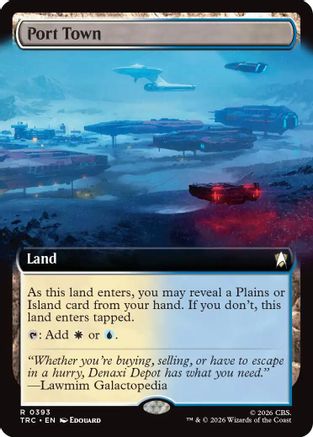 Port Town (Extended Art) (TRC-393) - Commander: Star Trek - Wizards of the Coast - Card Brawlers | Quebec | Canada |