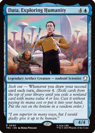 Data, Exploring Humanity (TRC-040) - Commander: Star Trek - Wizards of the Coast - Card Brawlers | Quebec | Canada |
